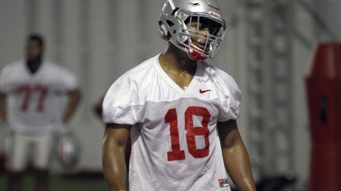 Jonathon Cooper wearing No. 18 at Ohio State.