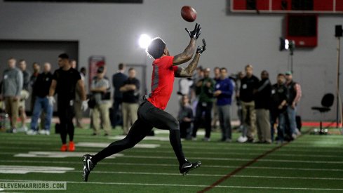 Braxton Miller going up for a catch.