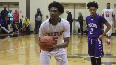 Andre Wesson lines up a free throw.