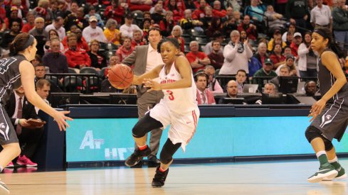 Without Alston, Kelsey Mitchell led the way for the Buckeyes.