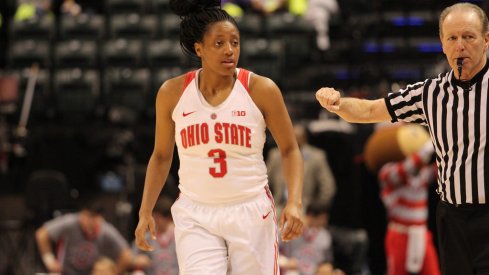 Kelsey Mitchell led the Buckeyes past West Virginia.