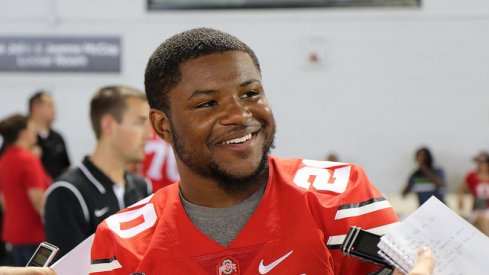 Mike Weber is all smiles as he awaits the March 22nd 2016 Skull Session