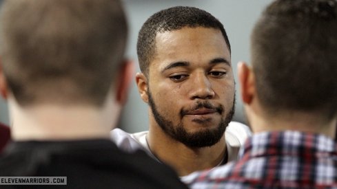 Marshon Lattimore meets with the media Thursday.