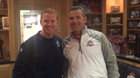 Urban Meyer and Dallas Cowboys coach Jason Garrett