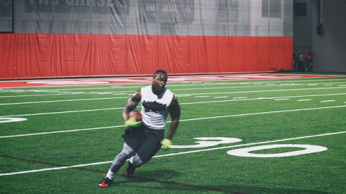 Curtis Grant at Ohio State's Pro Day