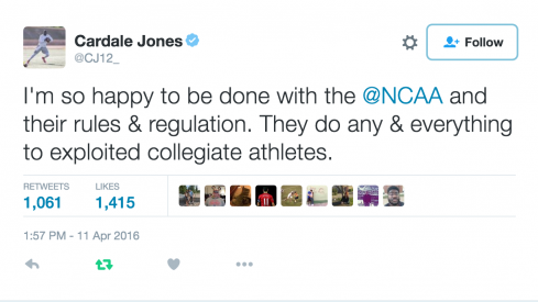 Cardale Jones ripped the NCAA Monday.