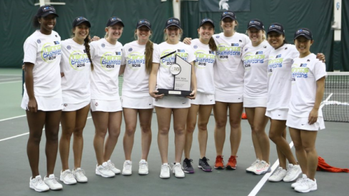 The women's tennis team earned its first ever Big Ten Tournament title. 