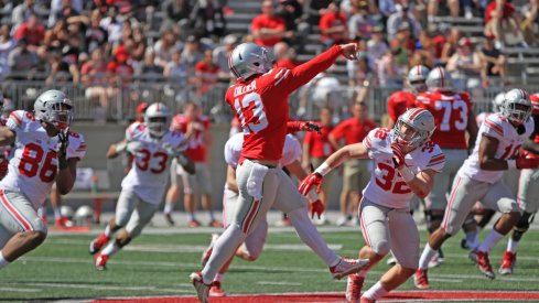 Ohio State quarterback Stephen Collier tore the ACL in his left knee.