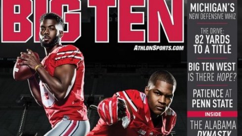 J.T. Barrett and Raekwon McMillan on the Athlon Big Ten Cover