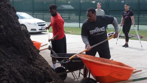 Larry Johnson and J.T. Barrett brought their shovels for the May 19th 2016 Skull Session