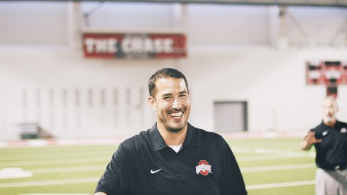 Luke Fickell is all smiles for the May 21st 2016 Skull Session