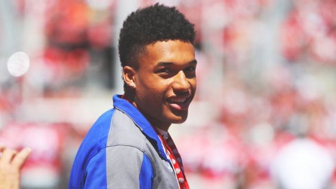 Kellen Mond at the Ohio State spring game.