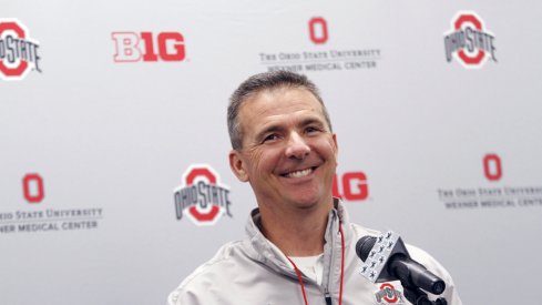 Urban Meyer is all smiles.