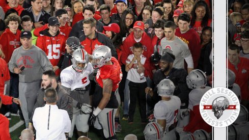 J.T. Barrett and Raekwon McMillan join the scrum for the August 3rd 2016 Skull Session