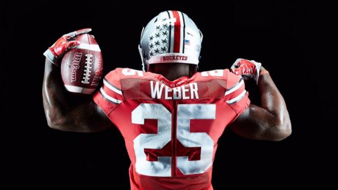 Mike Weber will wear No. 25 this season. 