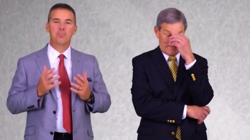 Urban Meyer and Kirk Ferentz: Iowa wants Ohio State