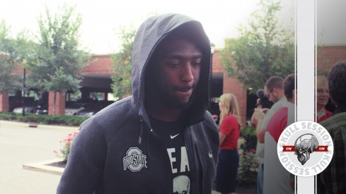 Parris Campbell wore a hoodie for the August 18th 2016 Skull Session