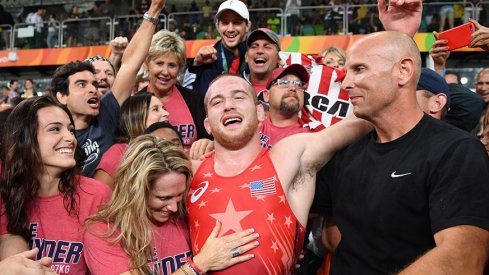 Kyle Snyder wins Olympic gold medal in 97-kilogram freestyle.