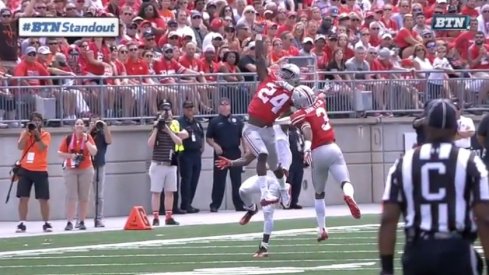 Malik Hooker interception against Bowling Green