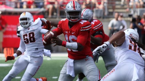 J.T. the QB racked up seven touchdowns versus Bowling Green. 