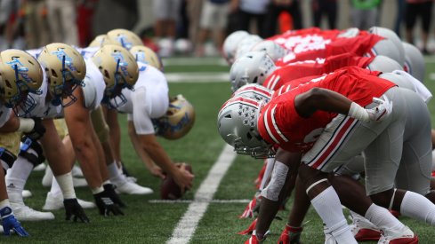 Ohio State's defensive line matches up against Tulsa. 