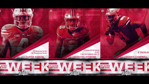 Curtis Samuel, Marshon Lattimore, and Parris Campbell as Players of the Week