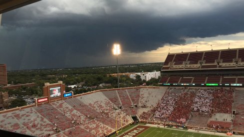 Ohio State-Oklahoma kickoff delayed until 9 p.m. ET due to inclement weather.