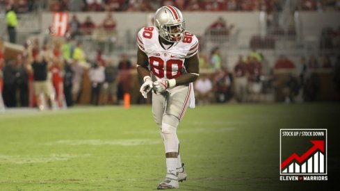 Ohio State wide receiver Noah Brown caught four touchdowns last week. 