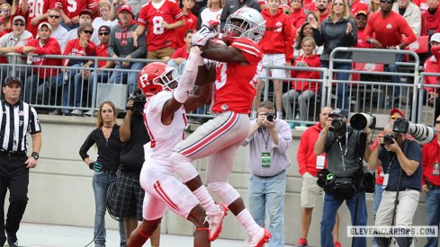 Terry McLaurin hauls in his first-career touchdown against Rutgers.