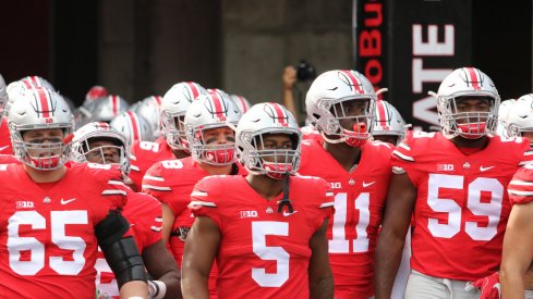 Ohio State takes the field vs. Rutgers.