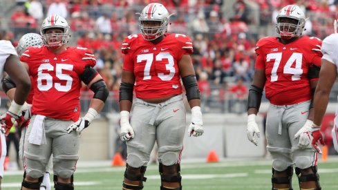 Ohio State's offensive line manhandled Rutgers to the tune of 410 rushing yards.