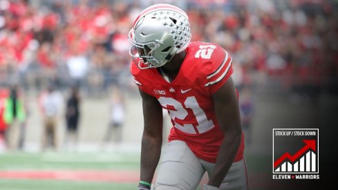 Ohio State's Parris Campbell scored his first career touchdown Saturday. 