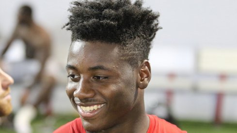 Curtis Samuel laughs at the October 7th 2016 Skull Session