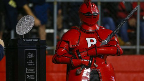 The closest Rutgers will ever come to the National Championship trophy.