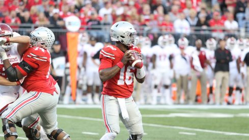 Ohio State quarterback J.T. Barrett shouldered the blame for the passing game struggles.