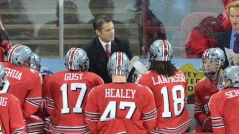 Ohio State hockey came up just short of victory in the Ice Breaker title game. 