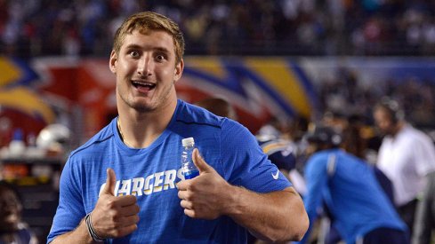 Joey Bosa recorded two sacks in his first NFL game.