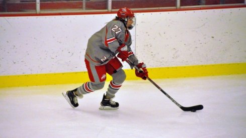 Lauren Spring skates for the Ohio State women's hockey Buckeyes. 