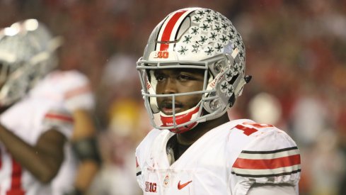 Ohio State quarterback J.T. Barrett against Wisconsin. 