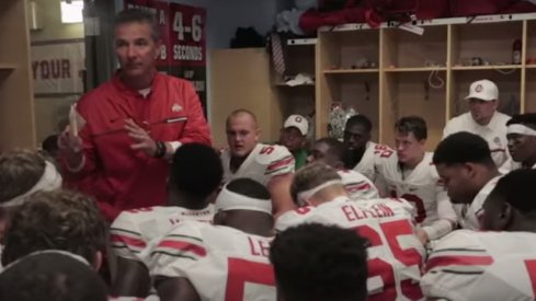 Urban Meyer rallies his troops against Wisconsin.