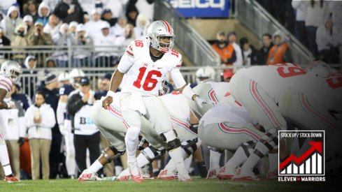 Ohio State's offensive line struggled against Penn State. 