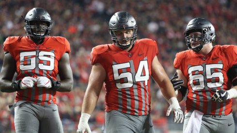 Isaiah Prince, Billy Price and Pat Elflein