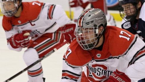 Dave Gust and Nick Schilkey lead the Ohio State men's hockey Buckeyes.