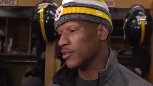 Ryan Shazier talks with reporters ahead of matchup with Ezekiel Elliott.