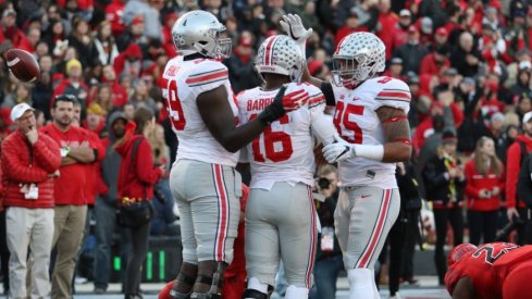 Ohio State's offense has 14 touchdowns in the last eight quarters. 