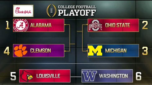 Ohio State is No. 2 in the College Football Playoff rankings.