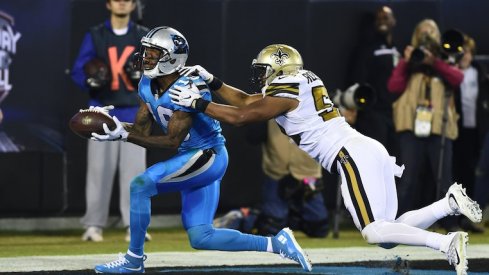 Ted Ginn hauls in 40-yard touchdown reception against the New Orleans Saints.