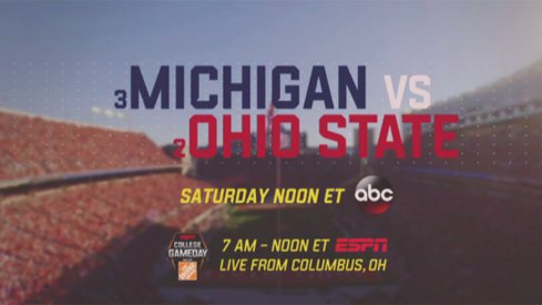 ESPN's coverage of the Ohio State–Michigan game will dominate the network this week.