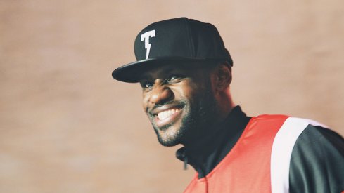 LeBron James in Ohio Stadium.