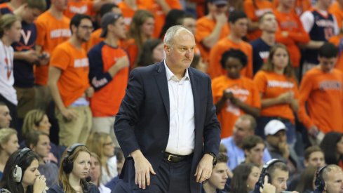 Ohio State coach Thad Matta on the sideline at Virginia. 